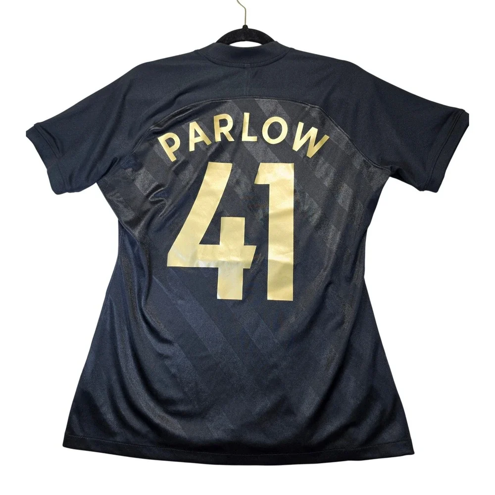 Nike Womens Dri-FIT Concacaf Soccer Jersey Black Cindy Parlow 41 Gold Large